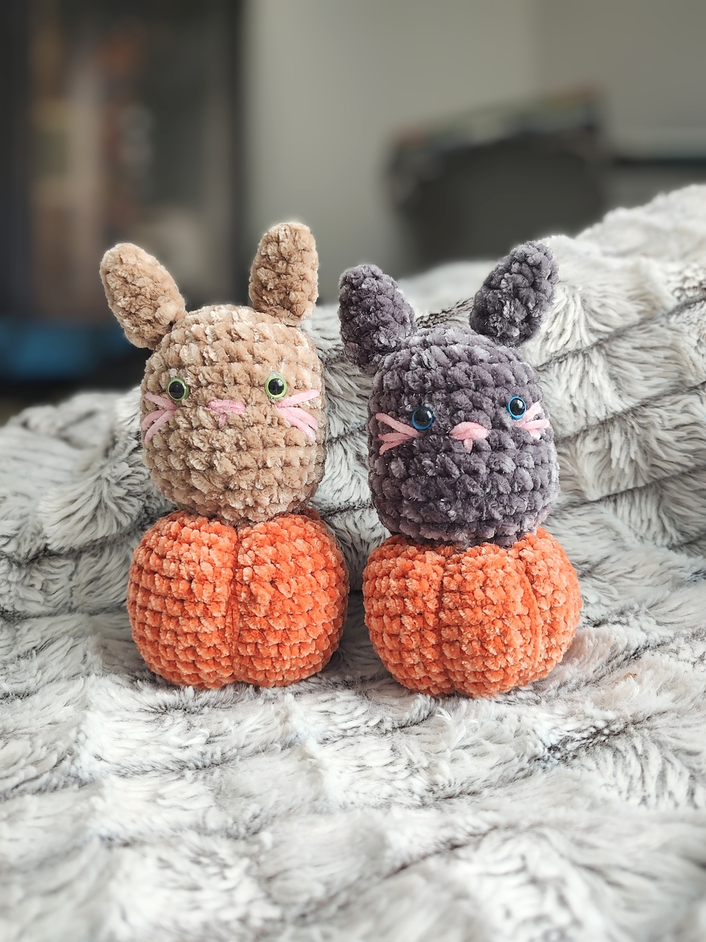 Crochet Kitty Pumpkins